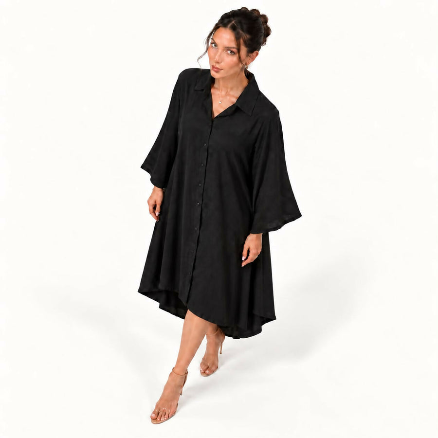 Black Shirt Dress