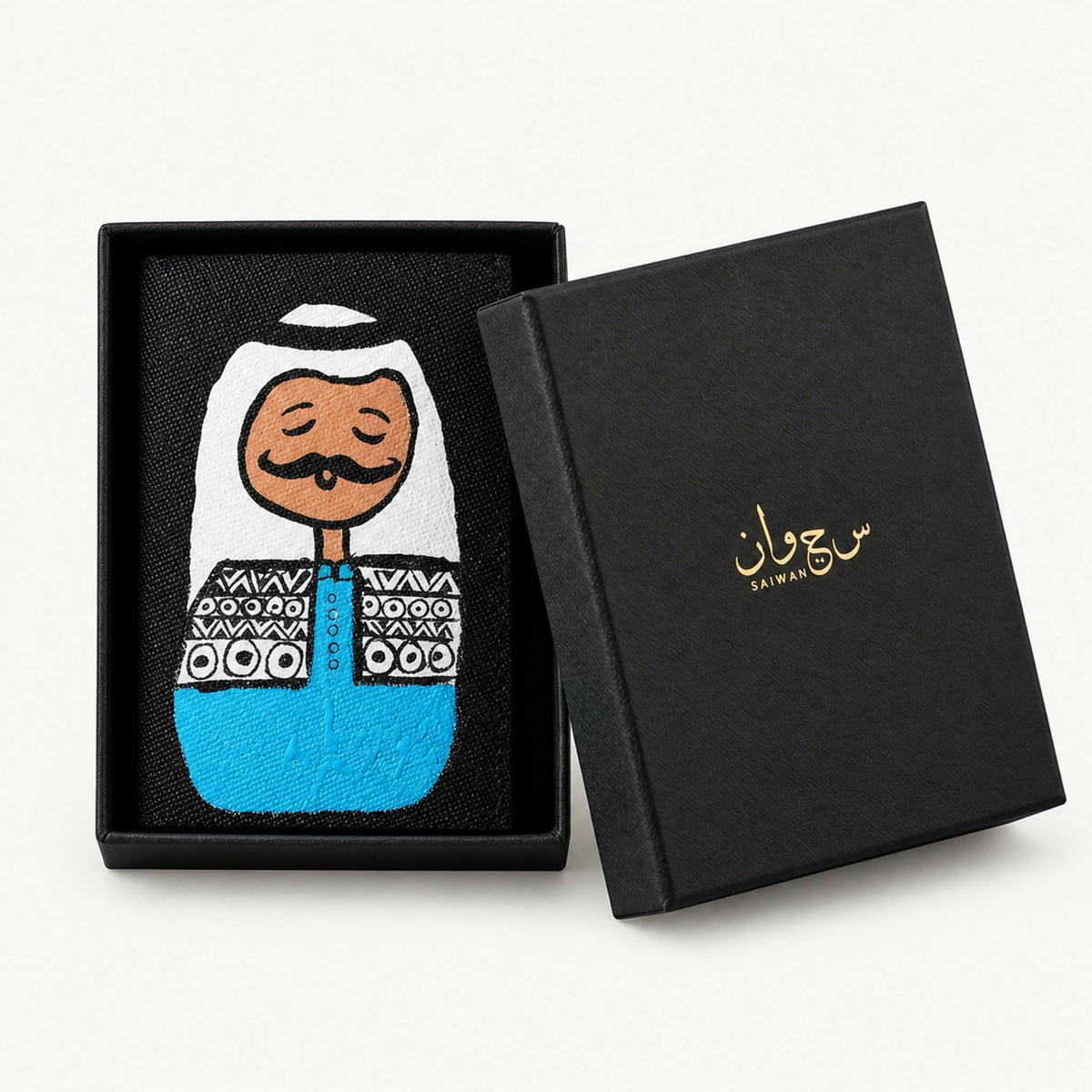 Hand-Painted Leather Wallet