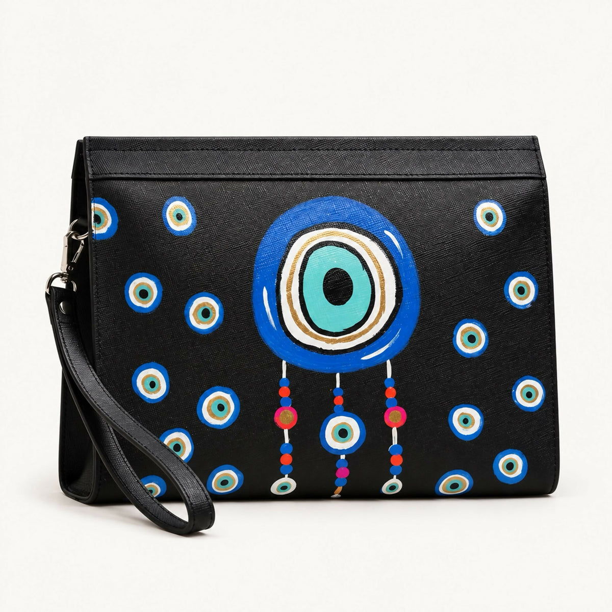 Hand-Painted Leather Bag