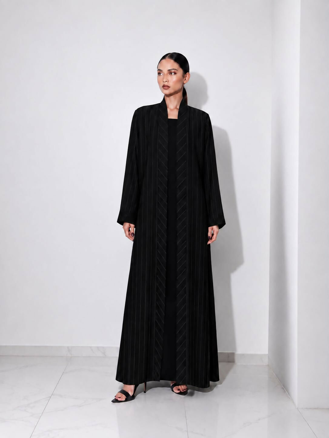 Shantoon Abaya crape black