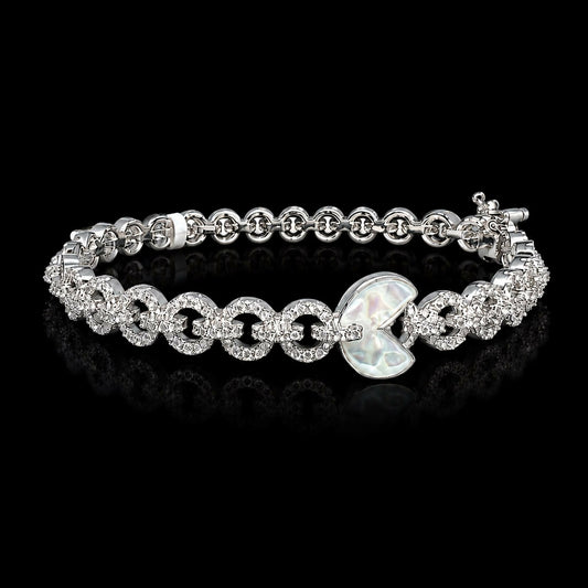  Studded stainless steel bracelet