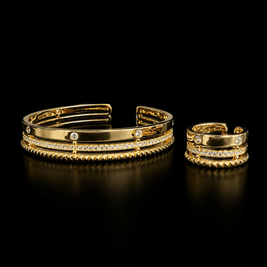 Intricately designed stainless steel bracelet