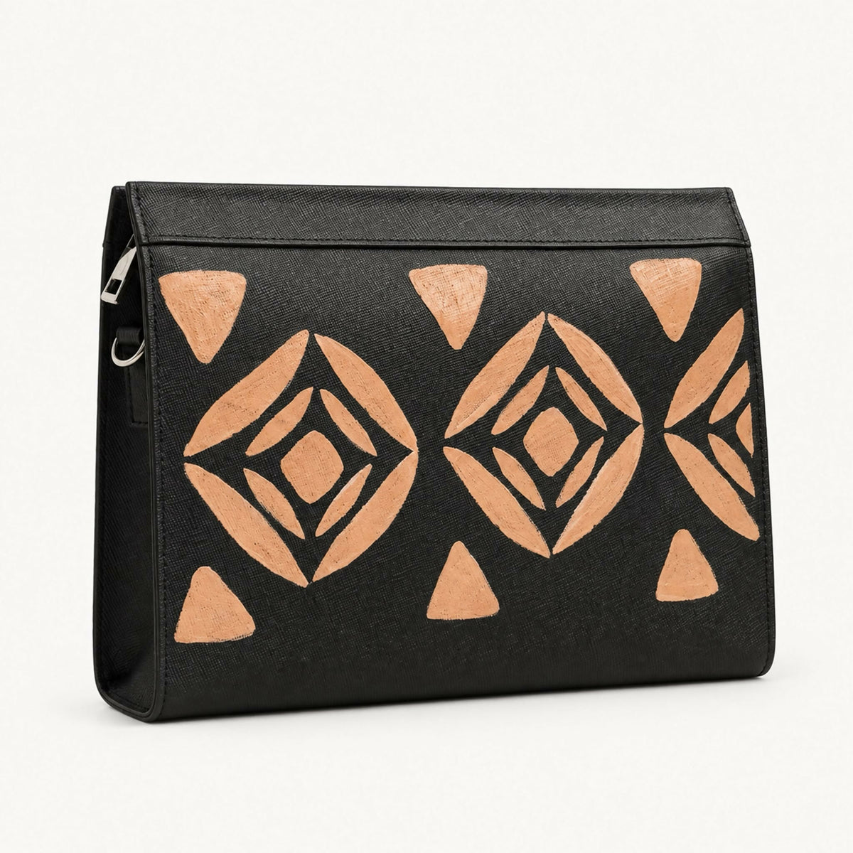 Machine-Printed Leather Bag