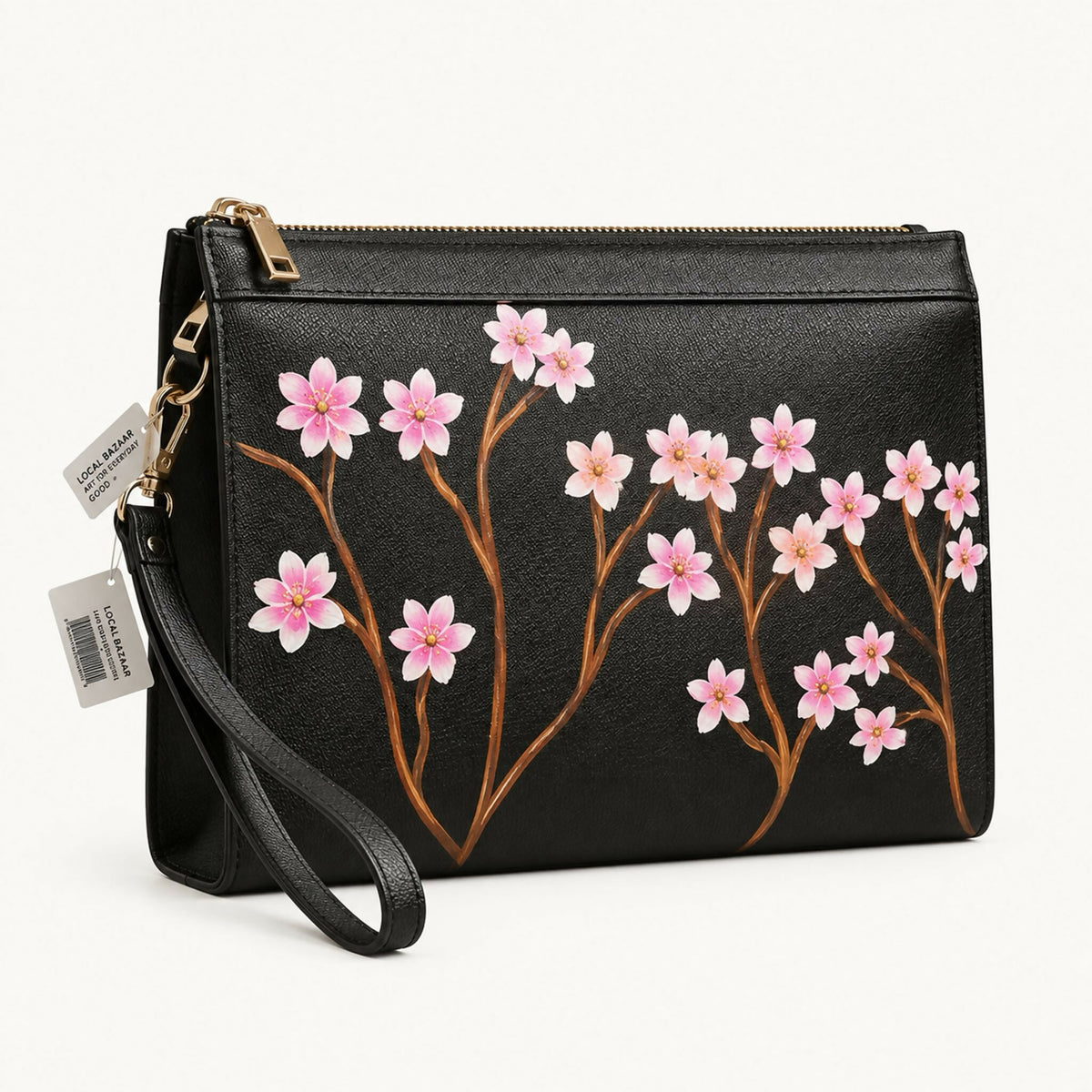 Hand-Painted Leather Bag
