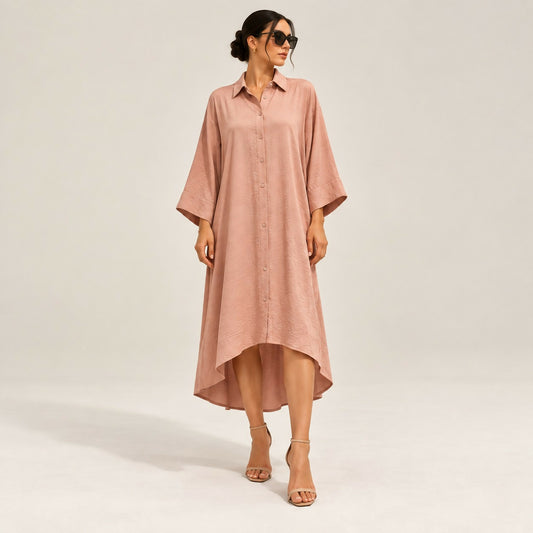 Pink Shirt Dress