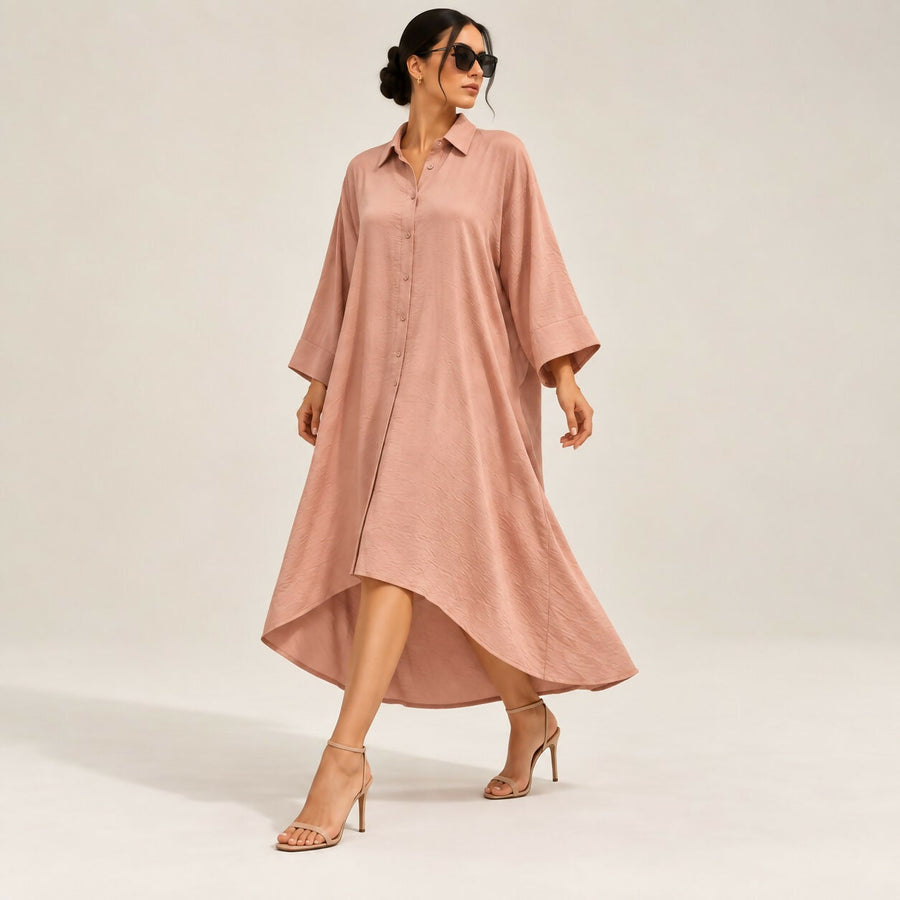 Pink Shirt Dress