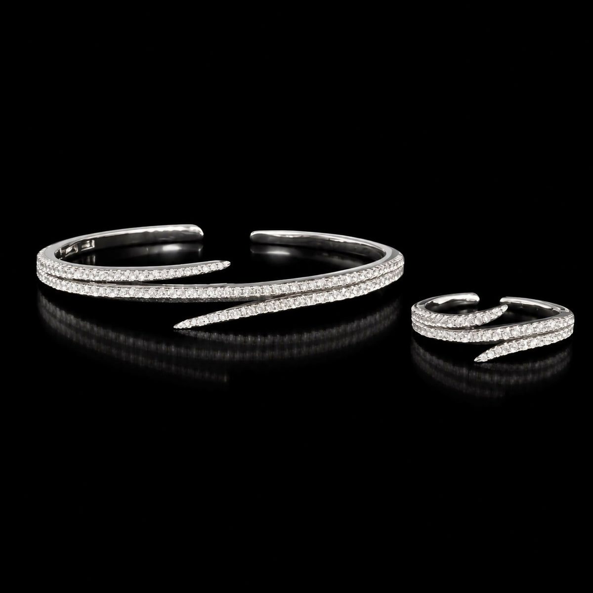 Intricately designed stainless steel bracelet