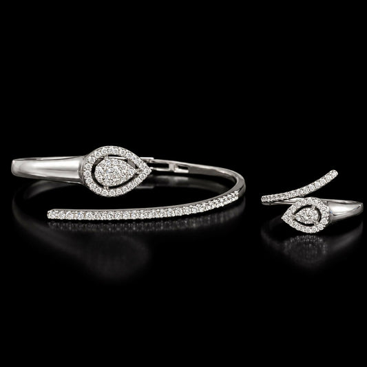 Intricately designed stainless steel bracelet