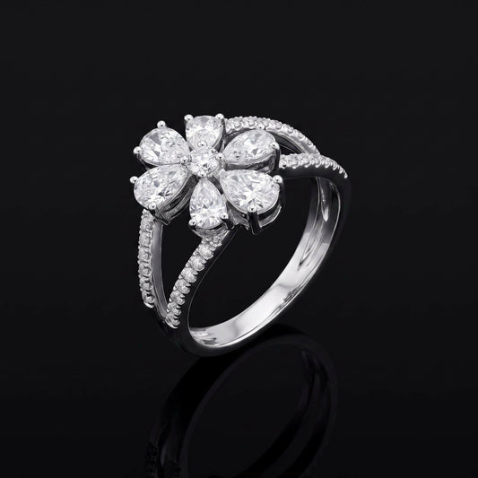 Studded stainless steel ring