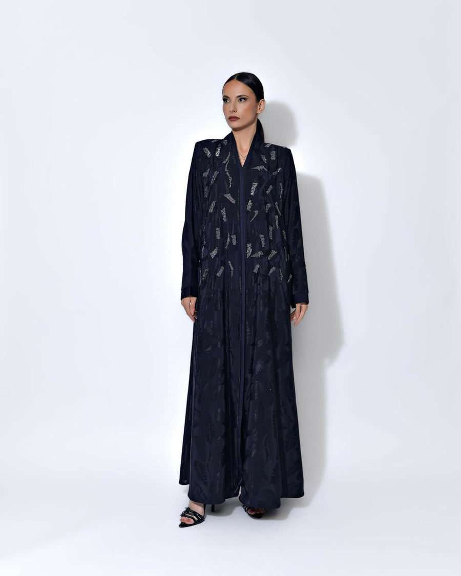 Shantoon Abaya with beeds black