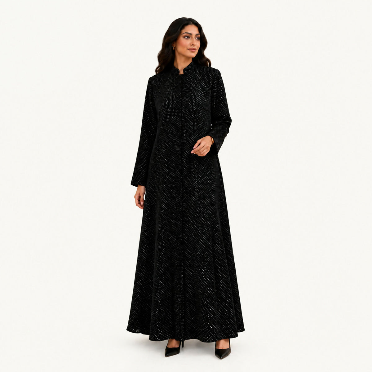 Black blended blazer lined with polka dot harber fabric