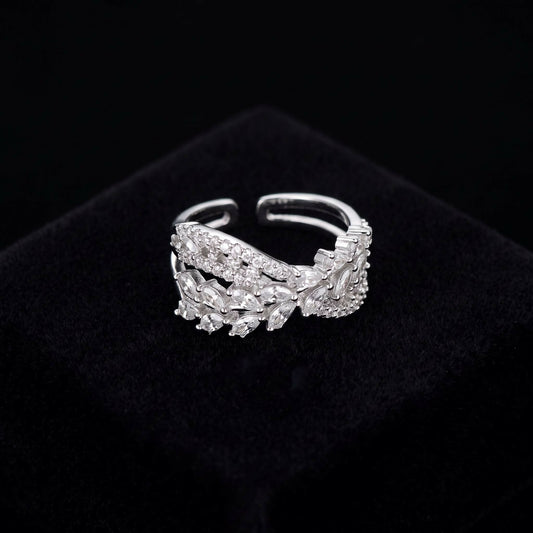 Studded stainless steel ring