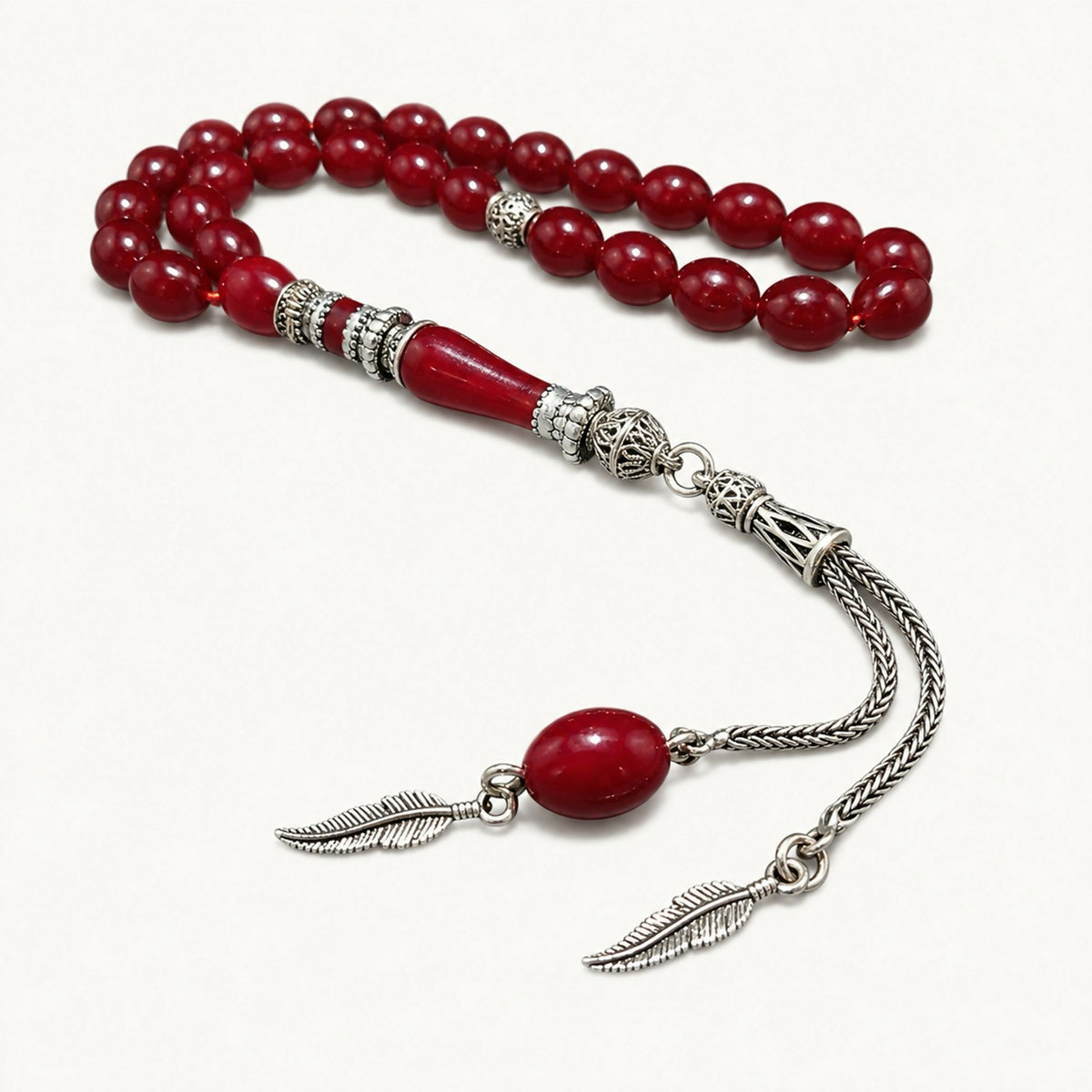 masbah silver red k Bead Count (33)