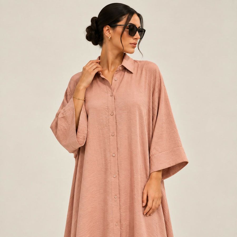 Pink Shirt Dress