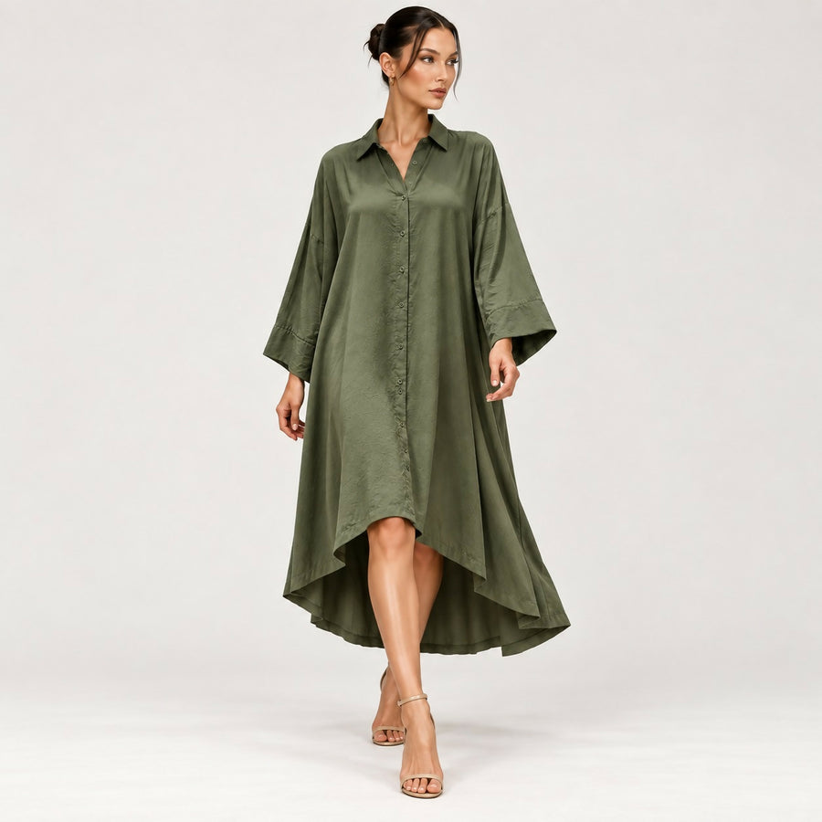 Green Shirt Dress