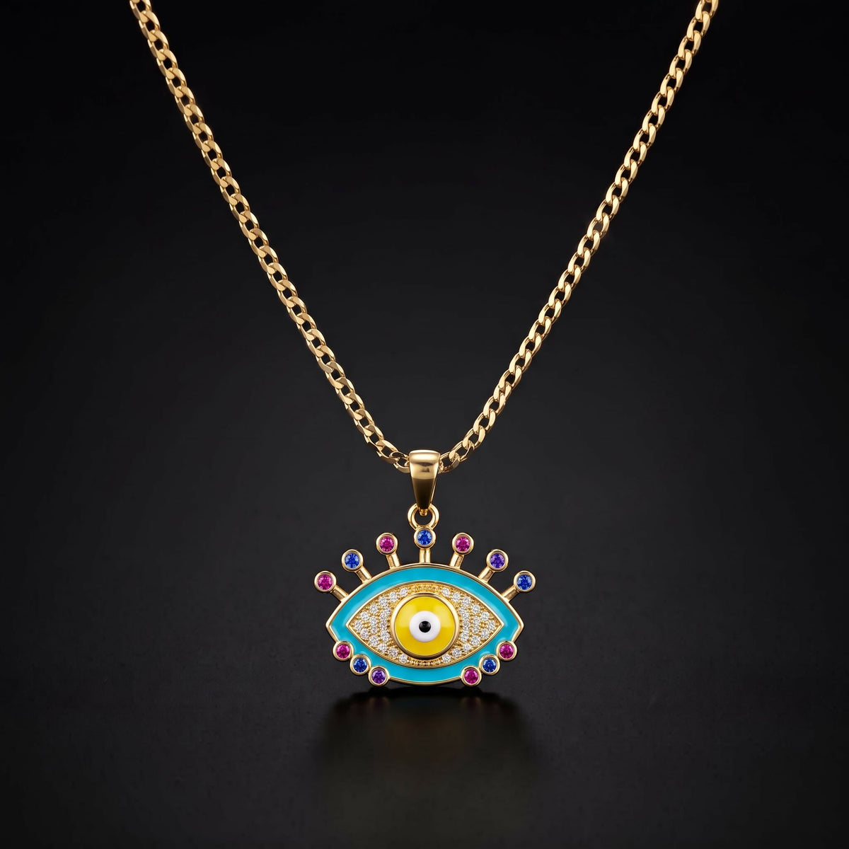 Intricately designed colorful necklace