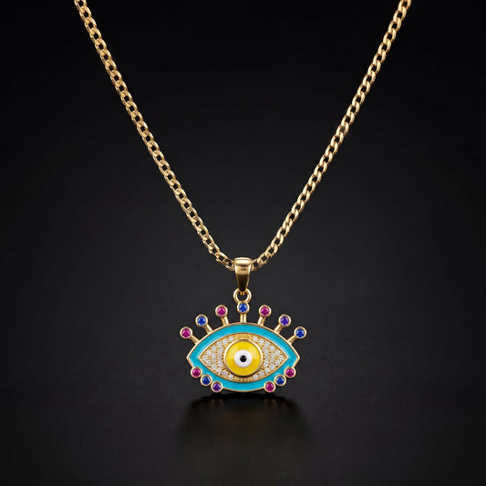 Intricately designed colorful necklace